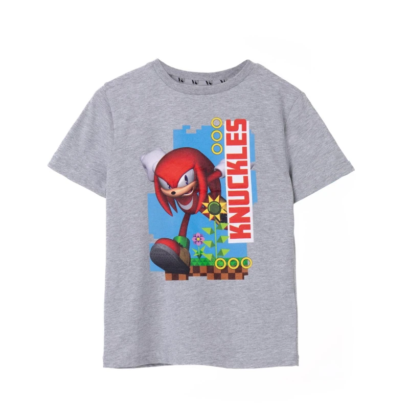 Image of Sonic the Hedgehog Short Sleeved T-Shirt Grey unisex
