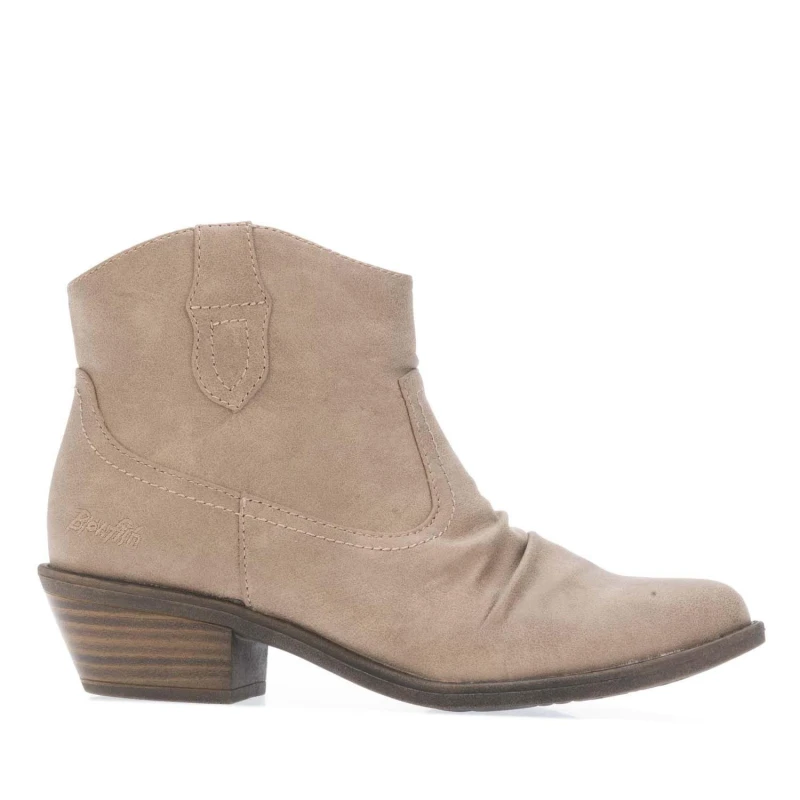 Image of Blowfish Malibu LaneWestern Ankle Boots - Beige Beige 4