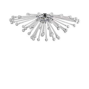 Image of Pauline 5 Light Indoor Medium Wall / Ceiling Light Grey, G9