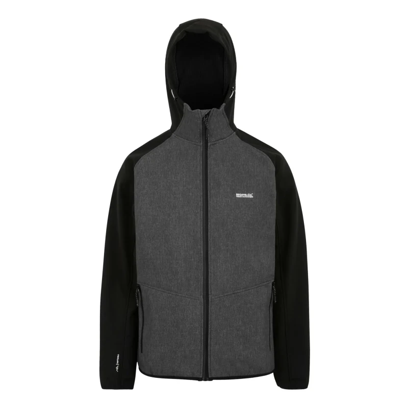 Image of Regatta Regatta Men Arec Softshell Jacket in Charcoal Size: Medium Charcoal M Male 5063516136040