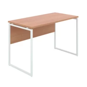 image of Soho Square Leg Desk Beech/White Leg KF90487