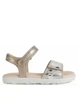Image of Geox J S. Haiti Sandal, Beige, Size 1 Older