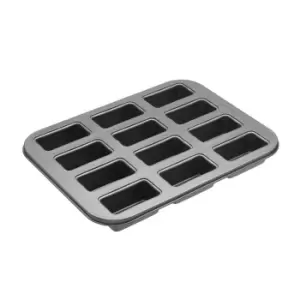 Image of MasterClass Non Stick 20 Cup Mini Loaf Tin 36cm x 27cm Black