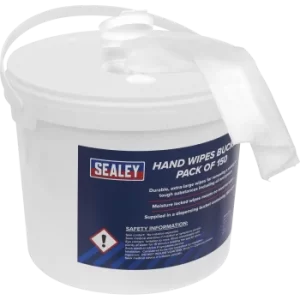 Image of Sealey Hand Wipes Bucket Pack of 150
