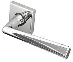 Image of Jedo Reguitti Rombo Door Handle on Square Rose