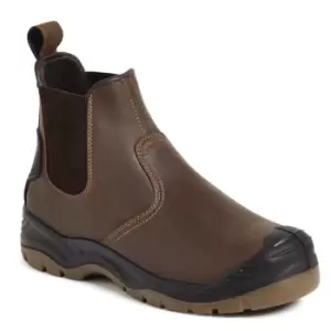 Image of AP715SM Brown Safety Dealer Boot - Size 8