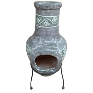 image of Charles Bentley Small Grey Clay Mexican Chiminea