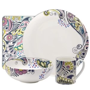 image of Denby Monsoon Cosmic 16 Piece Entertaining Set