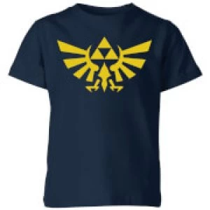 Image of Nintendo The Legend Of Zelda Hyrule Kid's T-Shirt - Navy - 11-12 Years