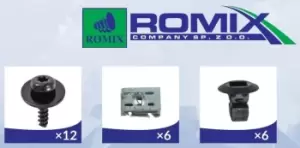 Image of ROMIX Inner Wing Panel 91017 VW,Golf V Schragheck (1K1),TOURAN (1T1, 1T2),GOLF VI (5K1),Golf VII Schragheck (5G1, BQ1, BE1, BE2),GOLF PLUS (5M1, 521)