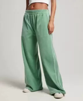 Image of Superdry Womens Code Velour Jogger Green / Granite Green - Size: 10