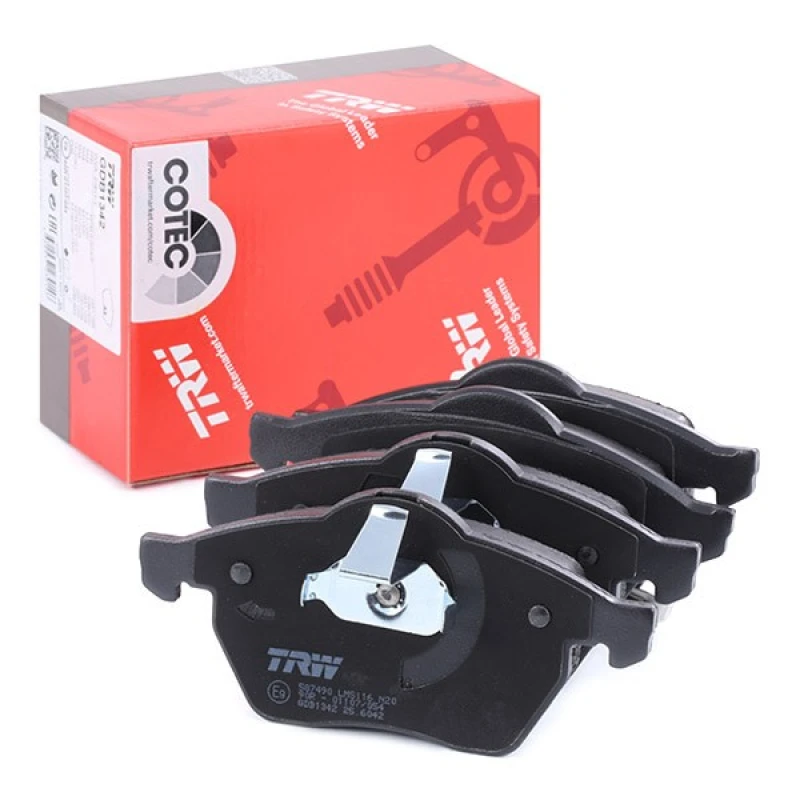 Image of TRW GDB1342 Brake pad set prepared for wear warning indicator Brake Pad Set,disc brake (402)