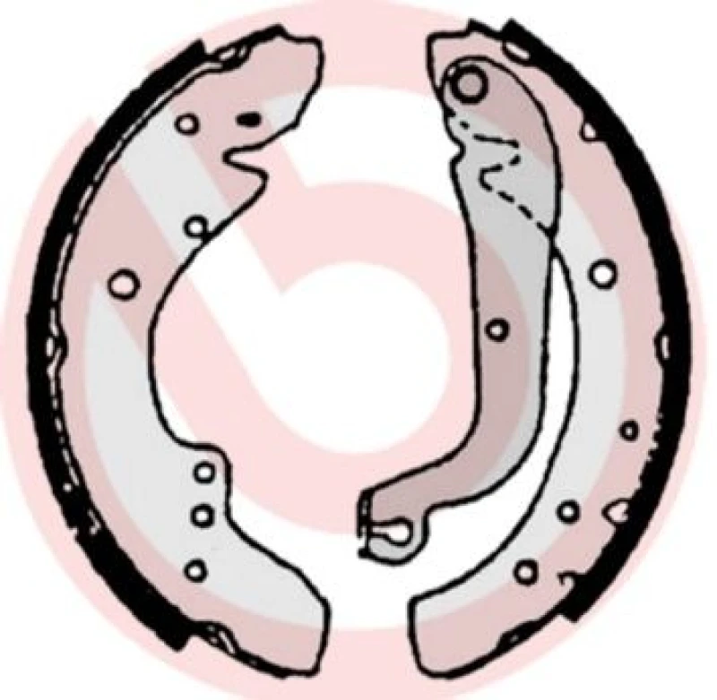 Image of BREMBO Brake Shoe Set BREMBO S 23 505
