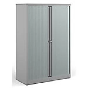 image of Bisley Tambour Cupboard DST65G Grey 1,000 x 470 x 1,585 mm