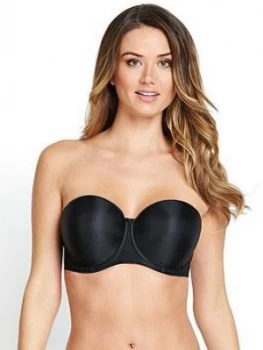 Image of Fantasie Fantasie Underwired Moulded Strapless Bra, Black, Size 32, Women