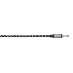 image of Avinity Audio cable 3.5mm jack plug/plug, stereo, fabric, gold-plated, 0.5 m