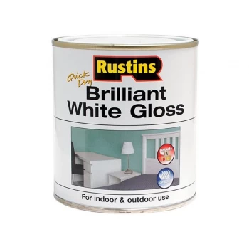 Rustins Quick Dry Brilliant White Gloss 500ml