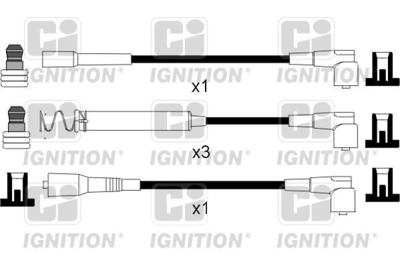 Image of QUINTON HAZELL Ignition lead set QUINTON HAZELL XC794