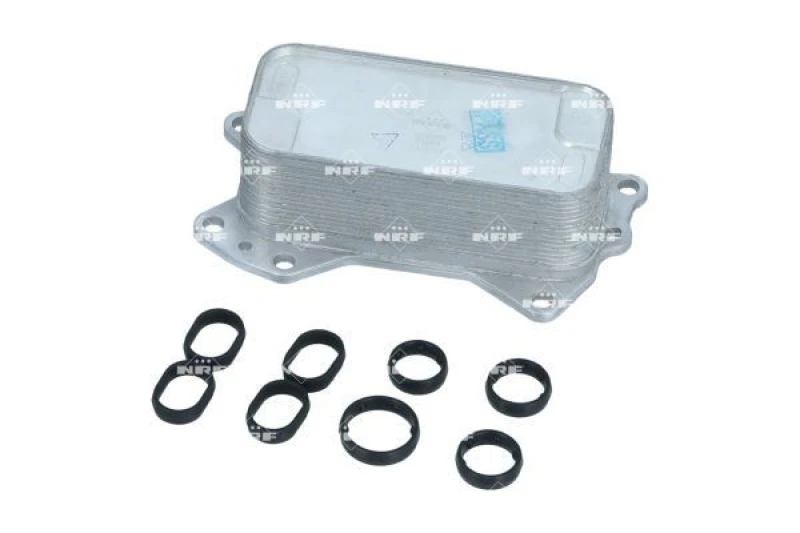 Image of NRF 31861 Oil Cooler EASY FIT without filter, with gaskets/seals Oil Cooler,engine oil (469)