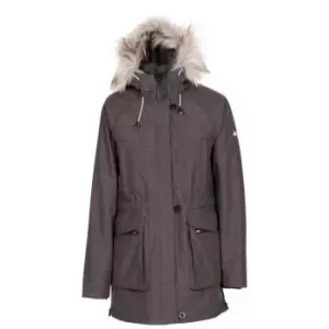 Image of Trespass Womens/Ladies Caption Waterproof Parka (XXS) (Dark Grey)