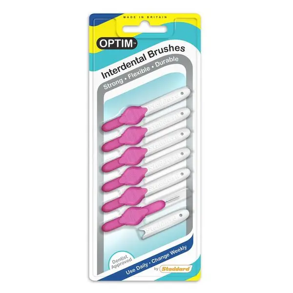 image of Icon Optim 0.4mm Pink Interdental Brushes 6Pcs