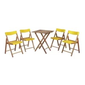 image of Other Tramontina Yellow 5 Piece Bistro Set