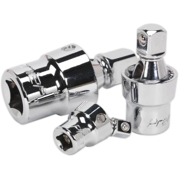 Image of Sealey 3 Piece Universal Joint Set