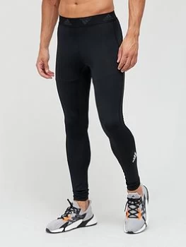 image of adidas Techfit Warm Long Tights - Black, Size 2XL, Men