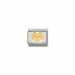 Image of Nomination Composable Classic SYMBOLS And Steel And 18k Gold Jewellery