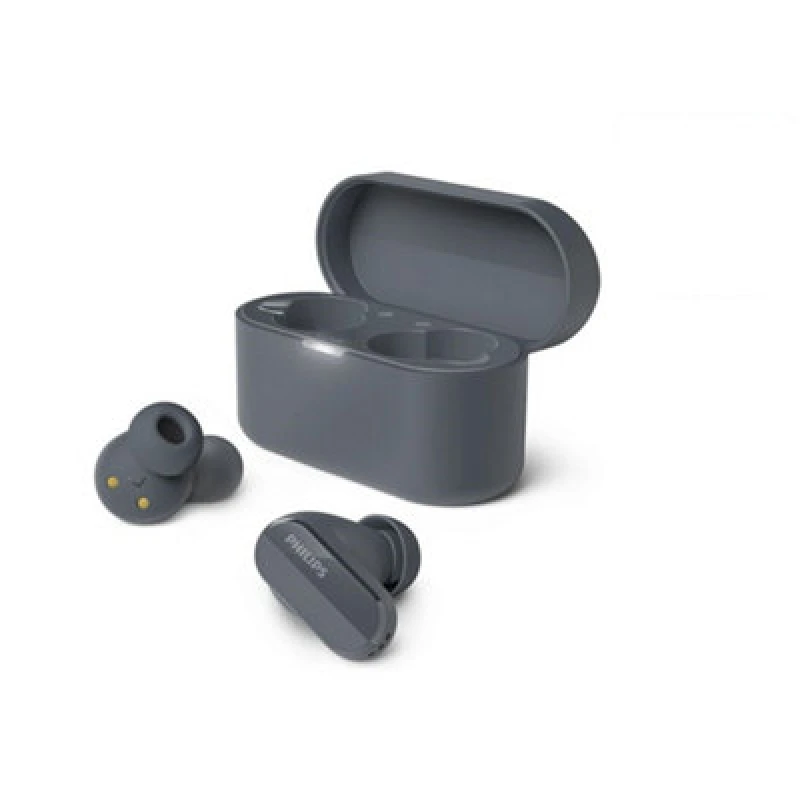 Image of Philips Tat3508 Black True Bluetooth Noise Cancelling In-Ear Headphones With Mic Includes Free Gift