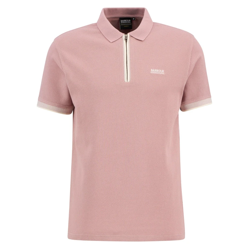 Image of Barbour International Mens Swinford Poloshirt Woodrose PI78 male XL