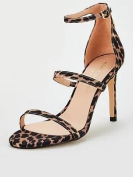 image of Kurt Geiger London Park Lane Heeled Sandals - Animal Print