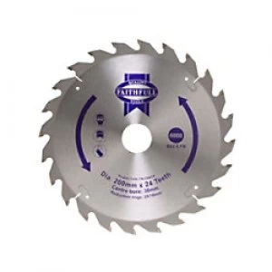 image of Faithfull TCT Circular Saw Blade 200 x 20 mm x 24T