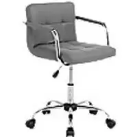 image of NEO Faux Leather Fixed Armrest Seat Height Adjustable Dark Grey 130 kg CUBE-OFFICE-DG 4,600 (W) x 4,600 (D) x 8,500 (H) mm