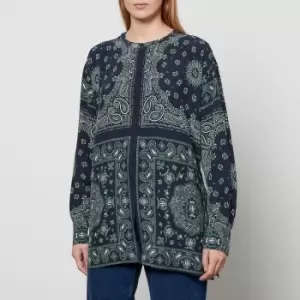 Image of Tommy Hilfiger Womens Bandana Relaxed Blouse - Place Bandana/Desert Sky - EU 40/UK 12
