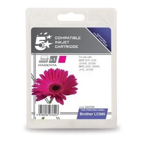 image of 5 Star Office Brother LC985 Magenta Inkjet Cartridge