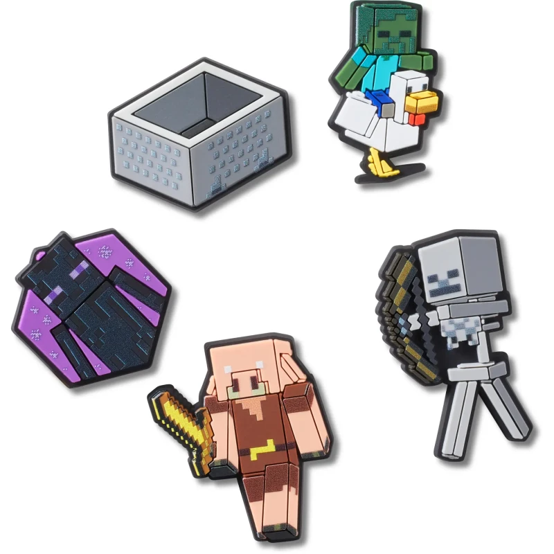 Image of Crocs Jibbitz Crocs Minecraft (x5) Multicolore Unisex TU