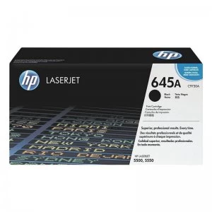 Image of HP 645A Black Laser Toner Ink Cartridge