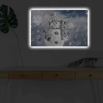 Image of 4570KARDACT - 031 Multicolor Decorative LED Lighted Canvas Painting