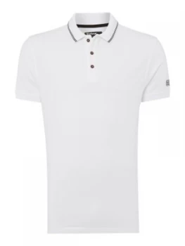 Image of Mens Barbour International Polo Shirt Black White