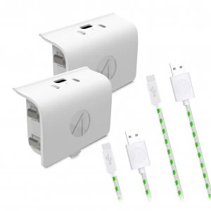 image of Stealth Xbox One Rechargeable Battery Twin Pack - White