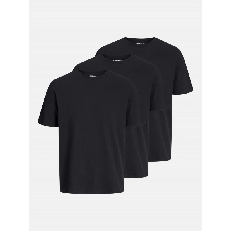 Image of Jack and Jones 3-pack Under Crew T-Shirt Mens Black male 2XL