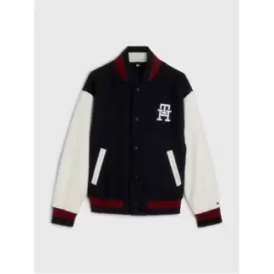 Image of Tommy Hilfiger Monogram Varsity Bomber - Blue