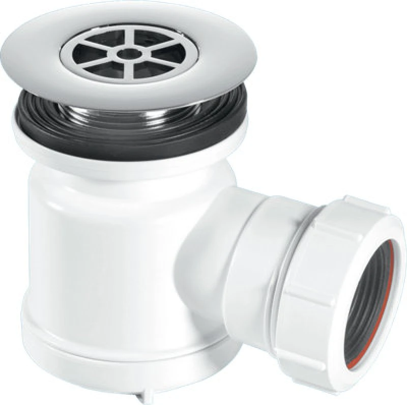Image of McAlpine STW7-RB 19mm Water Seal Shower Trap with Universal Outlet White