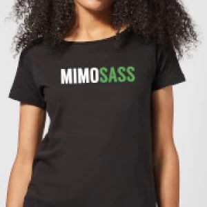 Image of Mimsass Womens T-Shirt - Black - 3XL - Black