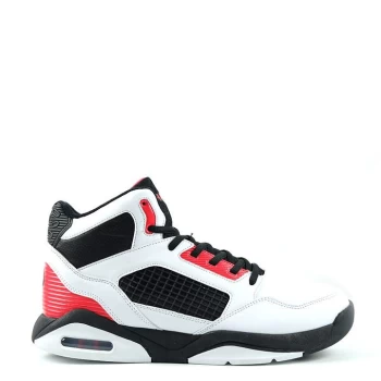 Image of SHAQ Bankshot Mens Basketball Trainers - White/Black/Red