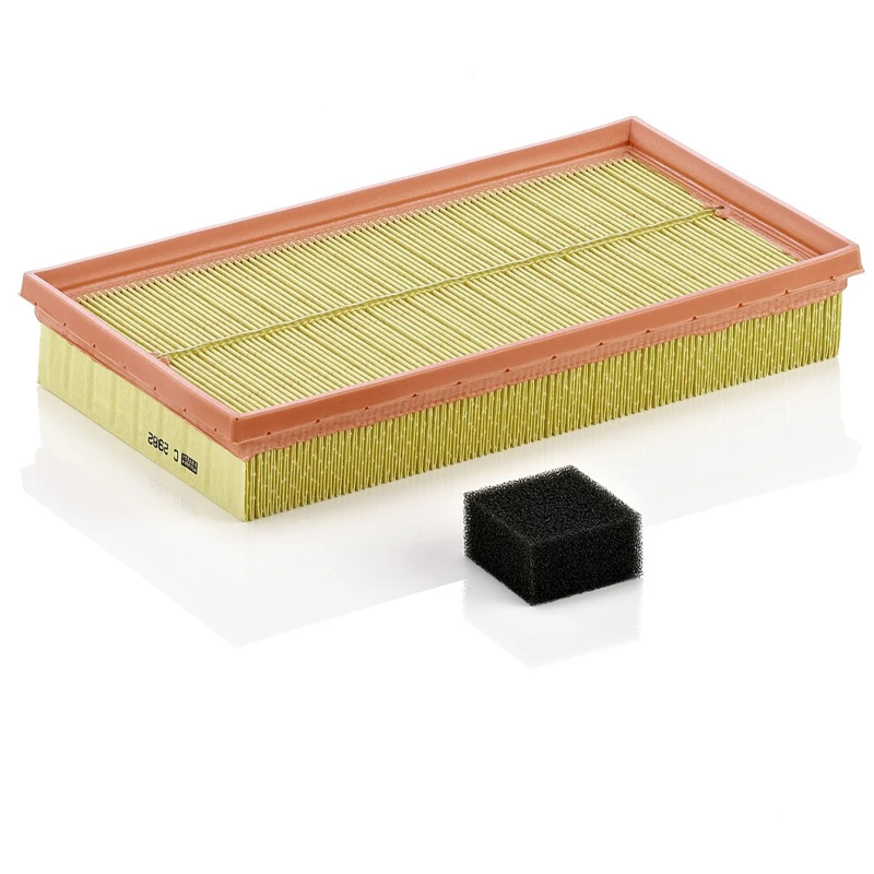 Image of MANN-FILTER C 2982 KIT Air filter Filter Insert, with auxiliary filter for crankcase ventilation Air Filter (8)