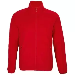 Image of SOLS Mens Factor Recycled Fleece Jacket (L) (Red)