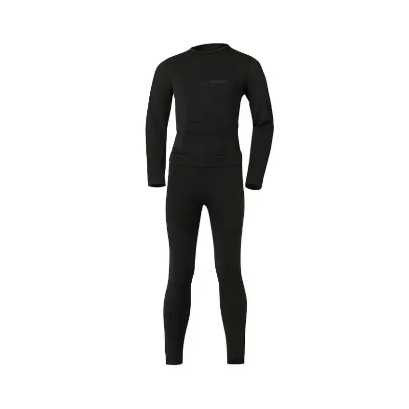 Image of Child's undershirt and long trousers set Lenz Noir Unisex 11/13 ans