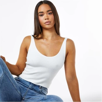 image of Jack Wills Knitted Cami Top - White